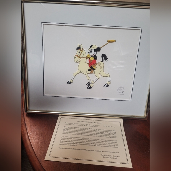 Disney Other - Disney Mickey Mouse Polo Art Print 19 "W × 16"h
